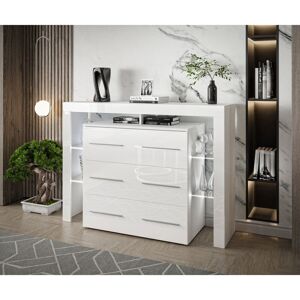 Ivy Bronx Ametra 6 Drawer 140Cm W Tallboy White 101cm H X 140cm W X 45cm D Ivy Bronx Ametra 6 Drawer 140Cm W Tallboy White 101cm H X 140cm W X 45cm D