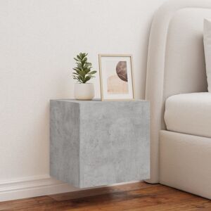 Metro Lane TV Wall Cabinet With LED Lights Sonoma Oak 40.5X35x40 Cm Concrete Grey 24" Metro Lane TV Wall Cabinet With LED Lights Sonoma Oak 40.5X35x40 Cm Concrete Grey 24"
