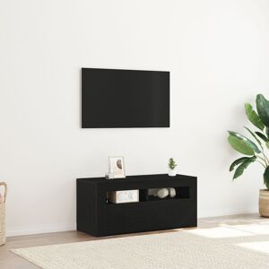 17 Stories TV Cabinet Black Oak Engineered Wood 90 X 35 X 40 Cm TV Stand Black Oak 32" 17 Stories TV Cabinet Black Oak Engineered Wood 90 X 35 X 40 Cm TV Stand Black Oak 32"