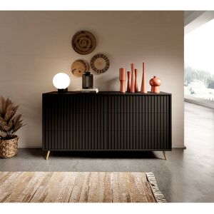 Fairmont Park Follett 6 - Drawer Chest of Drawers Black 78.4cm H X 154.4cm W Fairmont Park Follett 6 - Drawer Chest of Drawers Black 78.4cm H X 154.4cm W