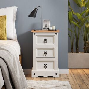 Marlow Home Co. Anelia Manufactured Wood + Solid Wood Bedside Table White 58cm H X 35cm W X 33cm D Marlow Home Co. Anelia Manufactured Wood + Solid Wood Bedside Table White 58cm H X 35cm W X 33cm D