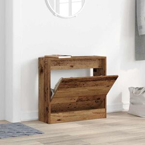 17 Stories Shoe Cabinet 60 X 21 X 57 Cm Engineered Wood Old Wood 2 17 Stories Shoe Cabinet 60 X 21 X 57 Cm Engineered Wood Old Wood 2