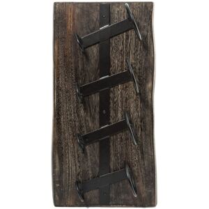 Borough Wharf Pinkert 4 Bottle Wall Mounted Wine Rack Black 60cm H X 30cm W X 20cm D Borough Wharf Pinkert 4 Bottle Wall Mounted Wine Rack Black 60cm H X 30cm W X 20cm D