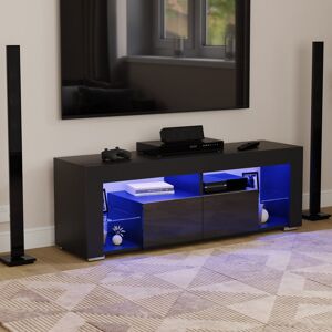 Metro Luna 2 Drawer Led Tv Unit, Living Room Home Furniture Black 60" Metro Luna 2 Drawer Led Tv Unit, Living Room Home Furniture Black 60"