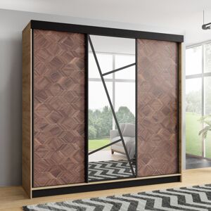 Rio WARDROBE Brown 205cm H x 200cm W x 60cm D Rio WARDROBE Brown 205cm H x 200cm W x 60cm D