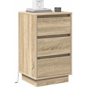 Metro Bedside Cabinet 39 X 34.5 X 65 Cm Engineered Wood Sonoma Oak 65cm H X 39cm W X 34.5cm D Metro Bedside Cabinet 39 X 34.5 X 65 Cm Engineered Wood Sonoma Oak 65cm H X 39cm W X 34.5cm D