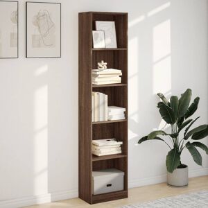 Zipcode Design athema Bookcase Brown Oak (5 Shelves) 176cmH x 40cmW x 24cmD Zipcode Design athema Bookcase Brown Oak (5 Shelves) 176cmH x 40cmW x 24cmD