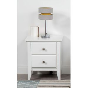Rosalind Wheeler Franta 2 Drawer Bedside Table White 51cm H X 45cm W X 40cm D Rosalind Wheeler Franta 2 Drawer Bedside Table White 51cm H X 45cm W X 40cm D