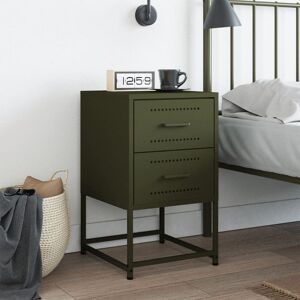 Borough Wharf Bedside Cabinet 36x39x60.5 cm Steel Green 60.5cm H X 36cm W X 39cm D Borough Wharf Bedside Cabinet 36x39x60.5 cm Steel Green 60.5cm H X 36cm W X 39cm D