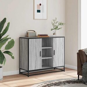 Borough Wharf Sideboard Sonoma Oak 92X35x76 Cm Engineered Wood Grey Sonoma 76cm H X 92cm W X 35cm D Borough Wharf Sideboard Sonoma Oak 92X35x76 Cm Engineered Wood Grey Sonoma 76cm H X 92cm W X 35cm D