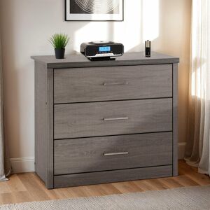 17 Stories Arka 3 Drawer Chest Black 72cm H X 80cm W X 40cm D 17 Stories Arka 3 Drawer Chest Black 72cm H X 80cm W X 40cm D