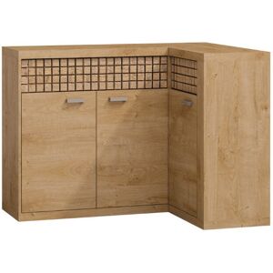 Gracie Oaks Lentz Grid Corner Sideboard Brown 98.1cm H X 132.3cm W X 95.8cm D Gracie Oaks Lentz Grid Corner Sideboard Brown 98.1cm H X 132.3cm W X 95.8cm D