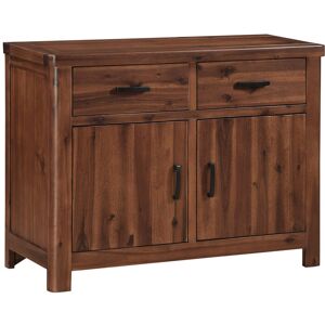 Gracie Oaks Oruada 2 Door 2 Drawer Acacia Sideboard Dark Brown 80cm H X 105cm W X 42cm D Gracie Oaks Oruada 2 Door 2 Drawer Acacia Sideboard Dark Brown 80cm H X 105cm W X 42cm D
