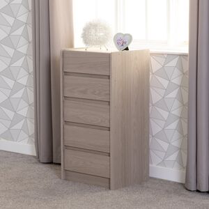 17 Stories Seja 5 DRAWER CHEST Brown 94cm H X 48cm W X 40cm D 17 Stories Seja 5 DRAWER CHEST Brown 94cm H X 48cm W X 40cm D