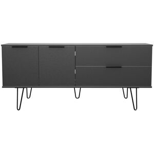 Corrigan Studio Fully Assembled Menifee 79 Cm Wide 2 Drawer Sideboard Graphite Black 76cm H X 79cm W X 40cm D Corrigan Studio Fully Assembled Menifee 79 Cm Wide 2 Drawer Sideboard Graphite Black 76cm H X 79cm W X 40cm D