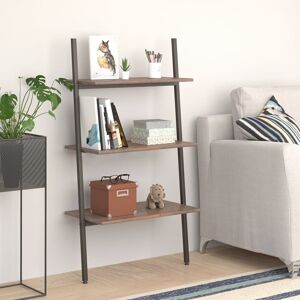 Borough Wharf Castanea Ladder Bookcase Brown/Black 116cm H X 64cm W X 34cm D Borough Wharf Castanea Ladder Bookcase Brown/Black 116cm H X 64cm W X 34cm D