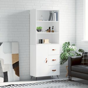 Alpen Home Highboard 69.5X34x180 Cm Engineered Wood_3 White 180cm H X 69.5cm W X 34cm D Alpen Home Highboard 69.5X34x180 Cm Engineered Wood_3 White 180cm H X 69.5cm W X 34cm D