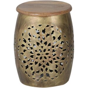 Langley Street Haneul 30cm W Metal Bedside Table Gold 46cm H X 30cm W X 30cm D Langley Street Haneul 30cm W Metal Bedside Table Gold 46cm H X 30cm W X 30cm D