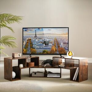 Latitude Run Aishvi TV Stand for TVs up to 65" Adjustable TV Stand Storage Shelves Living Room Brown 65" Latitude Run Aishvi TV Stand for TVs up to 65" Adjustable TV Stand Storage Shelves Living Room Brown 65"