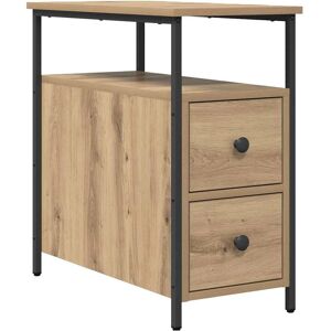17 Stories Bedside Cabinet 30 X 60 X 60 Cm Engineered Wood Artisan Oak 60cm H X 30cm W X 60cm D 17 Stories Bedside Cabinet 30 X 60 X 60 Cm Engineered Wood Artisan Oak 60cm H X 30cm W X 60cm D