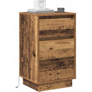 Metro Bedside Cabinet 39 X 34.5 X 65 Cm Engineered Wood Old Wood 65cm H X 39cm W X 34.5cm D Metro Bedside Cabinet 39 X 34.5 X 65 Cm Engineered Wood Old Wood 65cm H X 39cm W X 34.5cm D