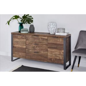 Mercury Apogee 150 Cm Wide 3 Drawer Sideboard Dark Brown/Anthracite 76.2cm H X 150cm W X 39.5cm D Mercury Apogee 150 Cm Wide 3 Drawer Sideboard Dark Brown/Anthracite 76.2cm H X 150cm W X 39.5cm D