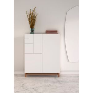 Rebrilliant 18 Pair Shoe Storage Cabinet White/Walnut 18 Rebrilliant 18 Pair Shoe Storage Cabinet White/Walnut 18