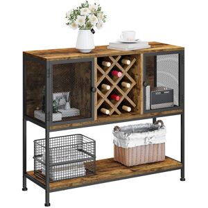 Borough Wharf 100Cm W Buffet Wine Cabinet, Sideboards for Living Room, Dining Room, Kitchen Cabinet Brown 85cm H X 100cm W X 35cm D Borough Wharf 100Cm W Buffet Wine Cabinet, Sideboards for Living Room, Dining Room, Kitchen Cabinet Brown 85cm H X 100cm W X 35cm D