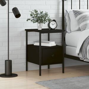 Rio Akalya Iron Bedside Table Black 50cm H X 34cm W X 36cm D Rio Akalya Iron Bedside Table Black 50cm H X 34cm W X 36cm D