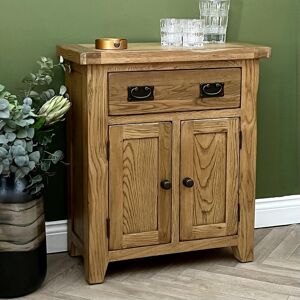 Brambly Cottage Rustic Oak 2 Door 1 Drawer Small Sideboard Buffet Fully Assembled Hall Console Telephone Table 70cm 81cm H X 70cm W X 35cm D Brambly Cottage Rustic Oak 2 Door 1 Drawer Small Sideboard Buffet Fully Assembled Hall Console Telephone Table 70cm 81cm H X 70cm W X 35cm D