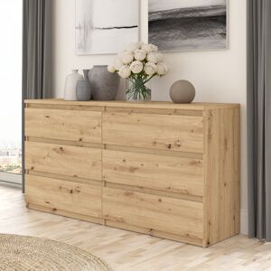 17 Stories Spacious, modern style 6-Drawer Chest of Drawers, 154 cm W x 79,9 cm H x 42,2 cm D Brown 79.9cm H X 154cm W X 42.2cm D 17 Stories Spacious, modern style 6-Drawer Chest of Drawers, 154 cm W x 79,9 cm H x 42,2 cm D Brown 79.9cm H X 154cm W X 42.2cm D