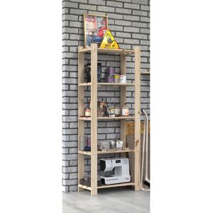 Natur Pur Bookcase, 5 Shelf Storage Unit, Pre-Sanded Finish 160cm H X 80cm W X 30cm D Natur Pur Bookcase, 5 Shelf Storage Unit, Pre-Sanded Finish 160cm H X 80cm W X 30cm D