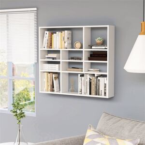 Brayden Studio Ramus Wall Shelf White 78cm H X 90cm W X 16cm D Brayden Studio Ramus Wall Shelf White 78cm H X 90cm W X 16cm D