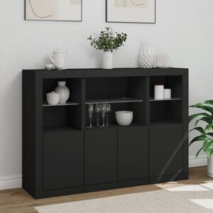 Metro Aznar 142.5cm Sideboard Black 100cm H X 142.5cm W X 37cm D Metro Aznar 142.5cm Sideboard Black 100cm H X 142.5cm W X 37cm D