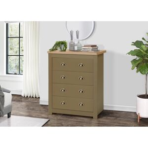 August Grove Napanoch 4 Drawer Chest Olive 94cm H X 79cm W X 39.5cm D August Grove Napanoch 4 Drawer Chest Olive 94cm H X 79cm W X 39.5cm D