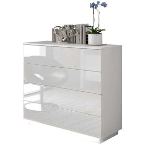 Ivy Bronx Varonique 4 Drawer 95Cm W Chest of Drawers White 84.5cm H X 95cm W X 40.6cm D Ivy Bronx Varonique 4 Drawer 95Cm W Chest of Drawers White 84.5cm H X 95cm W X 40.6cm D