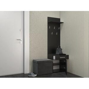 17 Stories Duo Hanger for Storage Black 180cm H X 50cm W X 35cm D 17 Stories Duo Hanger for Storage Black 180cm H X 50cm W X 35cm D