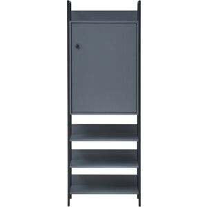 Borough Wharf Brant 1 Door Wardrobe Dark Grey 180cm H X 63.8cm W X 40cm D Borough Wharf Brant 1 Door Wardrobe Dark Grey 180cm H X 63.8cm W X 40cm D