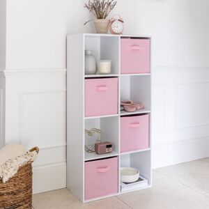 Rebrilliant Northville Bookcase White/Pink 121cm H x 61cm W x 30cm D Rebrilliant Northville Bookcase White/Pink 121cm H x 61cm W x 30cm D