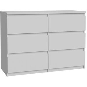 17 Stories Spacious, modern style 6-Drawer Chest of Drawers, 110 cm W x 79,9 cm H x 42,2 cm D White 79.9cm H X 110cm W X 42.2cm D 17 Stories Spacious, modern style 6-Drawer Chest of Drawers, 110 cm W x 79,9 cm H x 42,2 cm D White 79.9cm H X 110cm W X 42.2cm D