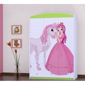 Zoomie Kids Javonte 3 Door Wardrobe Green 180cm H X 133cm W X 54cm D Zoomie Kids Javonte 3 Door Wardrobe Green 180cm H X 133cm W X 54cm D