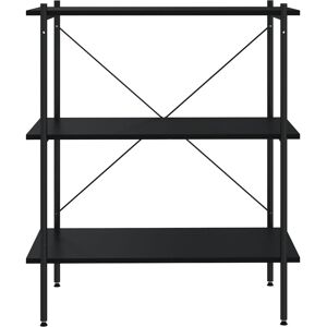 Rio 92cm 3 Shelving Unit Black 92cm H X 80cm W X 40cm D Rio 92cm 3 Shelving Unit Black 92cm H X 80cm W X 40cm D