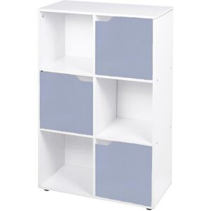 Ebern Designs 6 Cube Grey Bookcases + 3 Grey Doors White/Grey 90.5cm H X 60cm W X 29cm D Ebern Designs 6 Cube Grey Bookcases + 3 Grey Doors White/Grey 90.5cm H X 60cm W X 29cm D