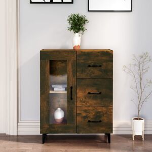 Metro Aaroh 69.5Cm Wide 3 Drawer Smoked Oak 90cm H X 69.5cm W X 34cm D Metro Aaroh 69.5Cm Wide 3 Drawer Smoked Oak 90cm H X 69.5cm W X 34cm D
