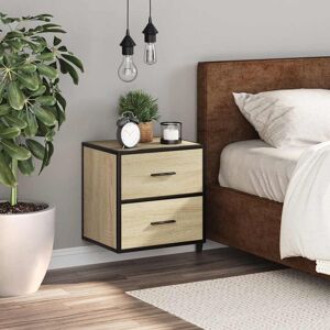 Rio Wall-Mounted Bedside Cabinet 40X31x39.5 Cm Sonoma Oak 39.5cm H X 40cm W X 31cm D Rio Wall-Mounted Bedside Cabinet 40X31x39.5 Cm Sonoma Oak 39.5cm H X 40cm W X 31cm D