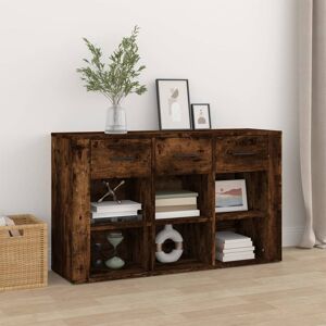 17 Stories Masey 100 Cm Wide 3 Drawer Sideboard Smoked Oak 59.5cm H X 100cm W X 30cm D 17 Stories Masey 100 Cm Wide 3 Drawer Sideboard Smoked Oak 59.5cm H X 100cm W X 30cm D