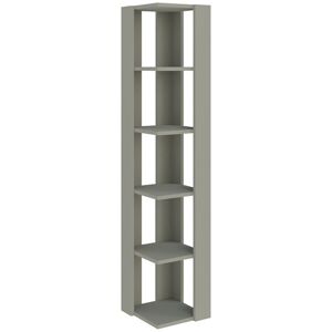 Zipcode Design Nati Modern Corner Bookcase 5 Tiers 34 x 34 x 161 cm Space-Saving Design Ash Green 408.94cm H X 86.36cm W X 34cm D Zipcode Design Nati Modern Corner Bookcase 5 Tiers 34 x 34 x 161 cm Space-Saving Design Ash Green 408.94cm H X 86.36cm W X 34cm D