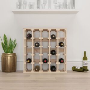 Gracie Oaks 25 Bottle Solid Wood Floor Wine Bottle Rack in Brown Brown 60.5cm H X 58.5cm W X 33cm D Gracie Oaks 25 Bottle Solid Wood Floor Wine Bottle Rack in Brown Brown 60.5cm H X 58.5cm W X 33cm D