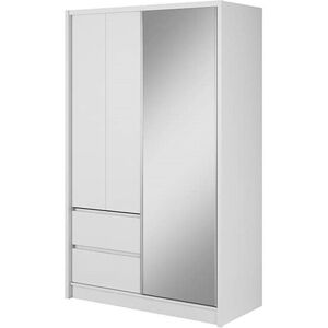Ebern Designs Deforrest 2 Door Sliding Wardrobe White Matt 124cm H X 134cm W X 62cm D Ebern Designs Deforrest 2 Door Sliding Wardrobe White Matt 124cm H X 134cm W X 62cm D