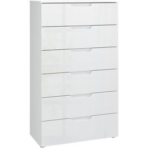 Latitude Run Sienna 6 - Drawer Chest of Drawers White 120.1cm H X 70.2cm W X 34.4cm D Latitude Run Sienna 6 - Drawer Chest of Drawers White 120.1cm H X 70.2cm W X 34.4cm D